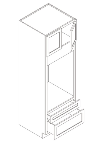 Single Oven Pantry with Two Doors