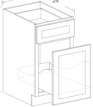 Waste Bin Base Cabinet